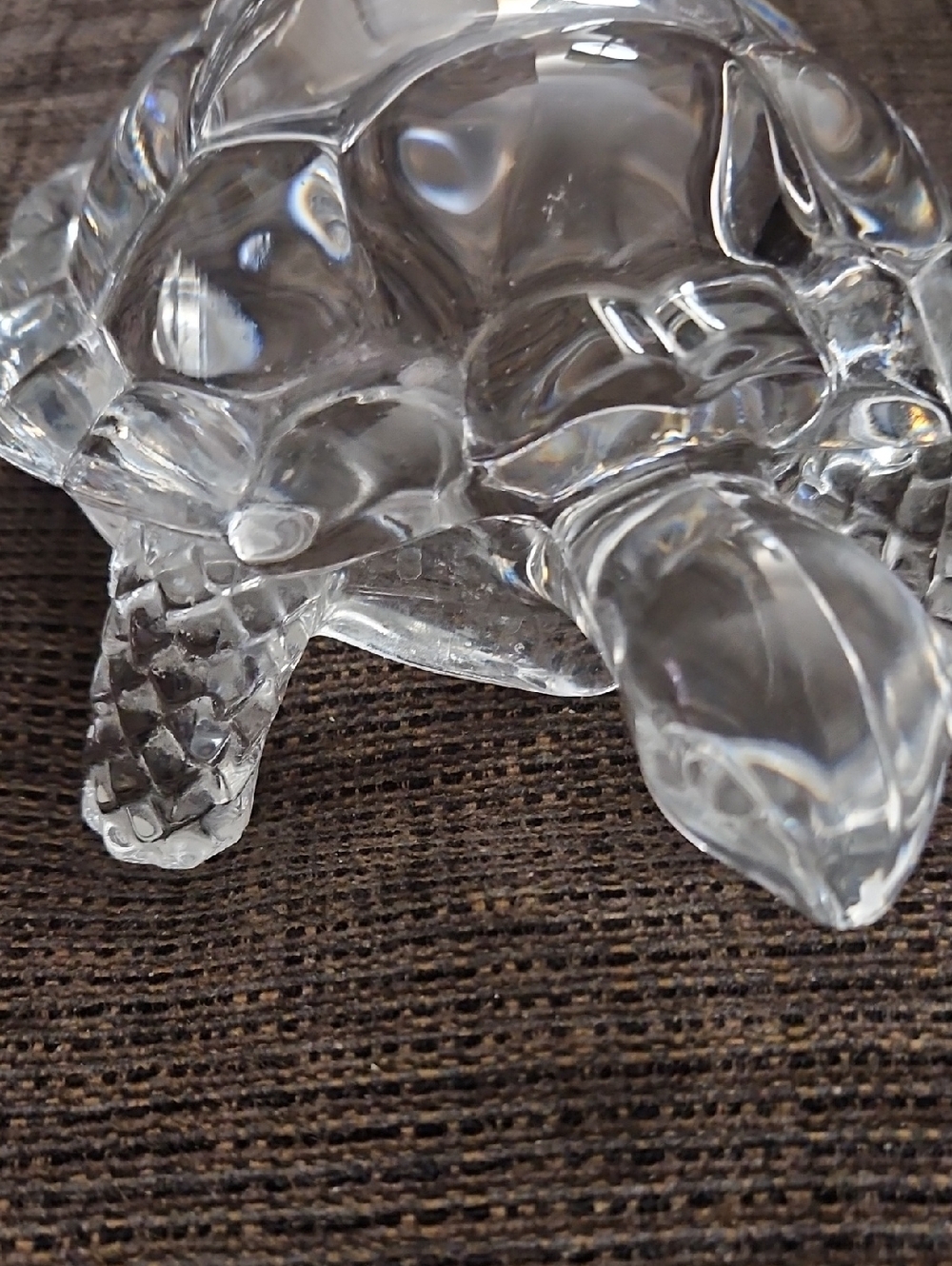 Clear 7.25" Crystal Turtle - Picture 3 of 3